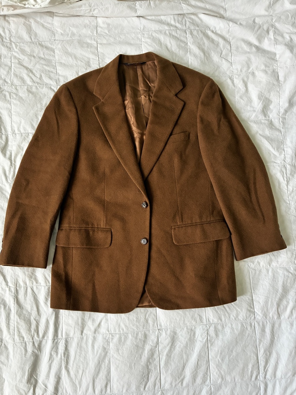 Vintage Brooks Brothers 100% Camel Hair Blazer Camel Brown 38S Made USA - Picture 6 of 11